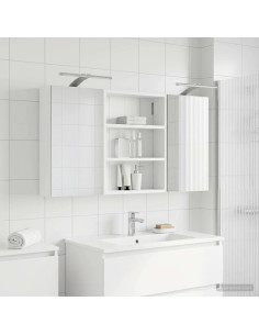 Set di Armadi da Bagno con lo scaffale 3 pcs 100 x 10,5 x 50 cm