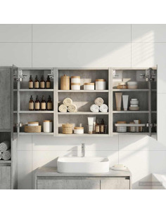 Set di Armadi da Bagno con lo scaffale 3 pcs 100 x 10,5 x 50 cm