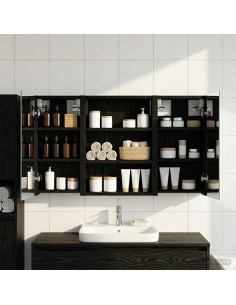 Set di Armadi da Bagno con lo scaffale 3 pcs 100 x 10,5 x 50 cm