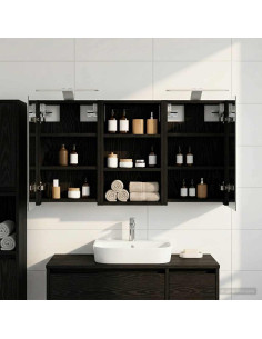 Set di Armadi da Bagno con lo scaffale 3 pcs 90 x 10,5 x 50 cm