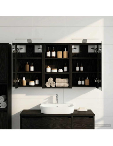 Set di Armadi da Bagno con lo scaffale 3 pcs 90 x 10,5 x 50 cm