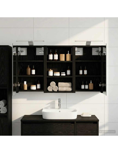 Set di Armadi da Bagno con lo scaffale 3 pcs 90 x 10,5 x 50 cm