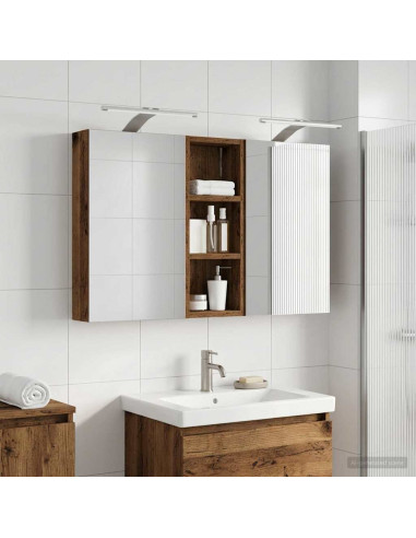 Set di Armadi da Bagno con lo scaffale 3 pcs 80 x 10,5 x 50 cm