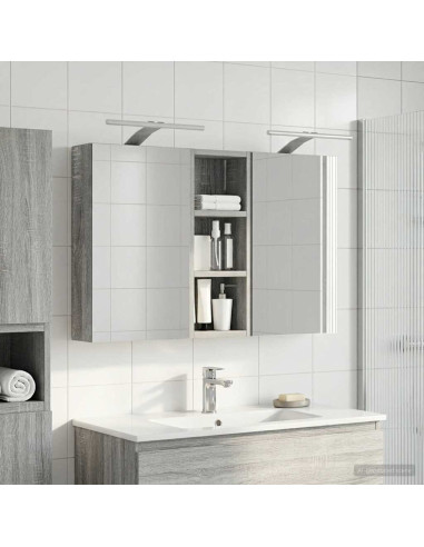 Set di Armadi da Bagno con lo scaffale 3 pcs 80 x 10,5 x 50 cm