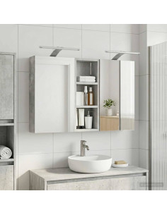 Set di Armadi da Bagno con lo scaffale 3 pcs 80 x 10,5 x 50 cm
