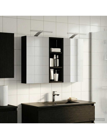 Set di Armadi da Bagno con lo scaffale 3 pcs 80 x 10,5 x 50 cm