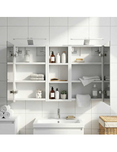 Set di Armadi da Bagno con lo scaffale 3 pcs 80 x 10,5 x 50 cm