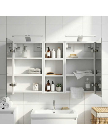 Set di Armadi da Bagno con lo scaffale 3 pcs 80 x 10,5 x 50 cm