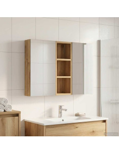 Set di Armadi da Bagno con lo scaffale 3 pcs 80 x 10,5 x 50 cm