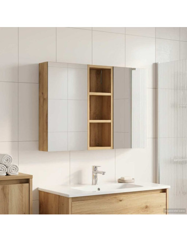 Set di Armadi da Bagno con lo scaffale 3 pcs 80 x 10,5 x 50 cm