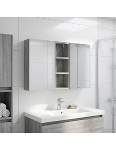 Set di Armadi da Bagno con lo scaffale 3 pcs 80 x 10,5 x 50 cm