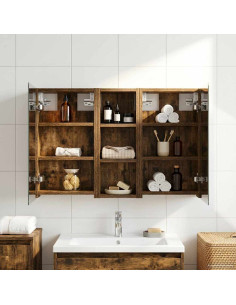 Set di Armadi da Bagno con lo scaffale 3 pcs 80 x 10,5 x 50 cm
