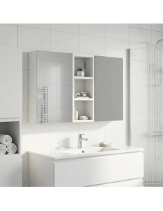 Set di Armadi da Bagno con lo scaffale 3 pcs 80 x 10,5 x 50 cm