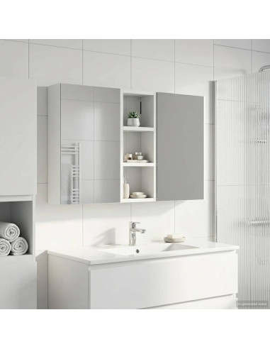 Set di Armadi da Bagno con lo scaffale 3 pcs 80 x 10,5 x 50 cm