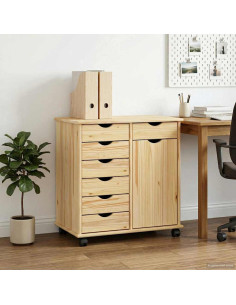 Mobile con Ruote con ruota Marrone 63,5 x 39 x 65,5 cm