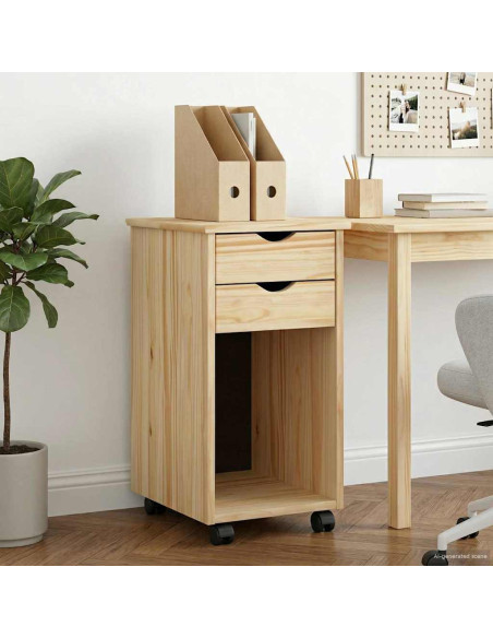 Mobile con Ruote con ruota Marrone 34 x 39 x 65,5 cm