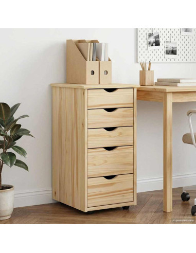 Armadietto Marrone 34 x 39 x 61,5 cm Legno di Pino Massello