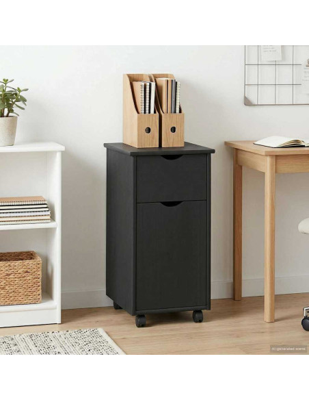 Mobile con Ruote con ruota Grigio 34 x 39 x 65,5 cm