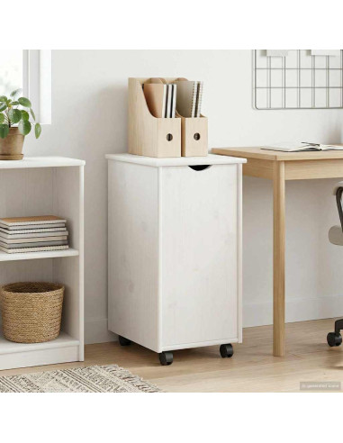 Mobile con Ruote con ruota Bianco 34 x 39 x 65,5 cm