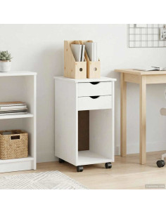 Mobile con Ruote con ruota Bianco 34 x 39 x 65,5 cm