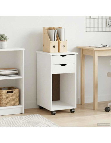 Mobile con Ruote con ruota Bianco 34 x 39 x 65,5 cm