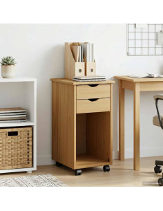 Mobile con Ruote con ruota Marrone Miele 34 x 39 x 65,5 cm