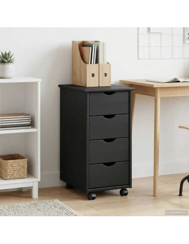 Mobile con Ruote con ruota Grigio 34 x 39 x 65,5 cm