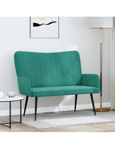 Sofa a Due Posti Turchese 115 x 61 x 87 cm Velluto