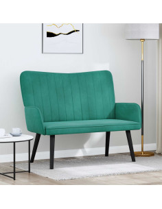 Sofa a Due Posti Turchese 115 x 61 x 87 cm Velluto