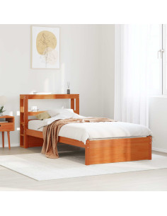 Struttura del letto Marrone cerato Legno di Pino Massello