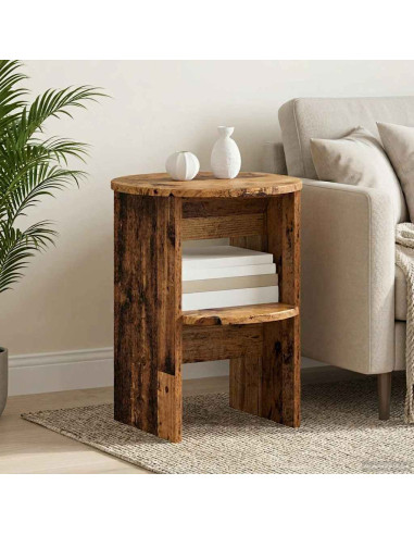 Mobile laterale 2 pcs Legno vecchio Ø40 x 50 cm