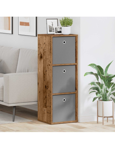 Credenza con cassetto Legno vecchio 35 x 32 x 99,5 cm