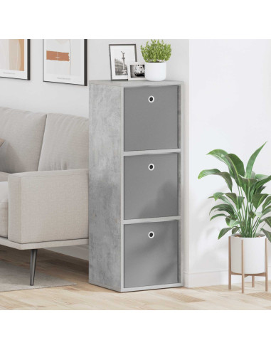 Credenza con cassetto Grigio cemento 35 x 32 x 99,5 cm