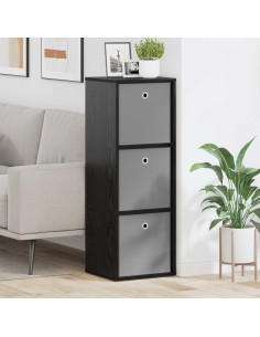 Credenza con cassetto Rovere Nero 35 x 32 x 99,5 cm