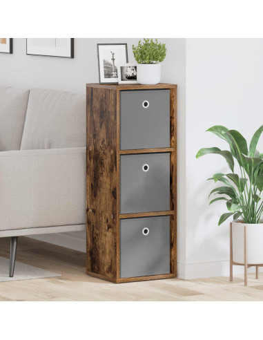 Credenza con cassetto Rovere fumé 30,5 x 27 x 84,5 cm