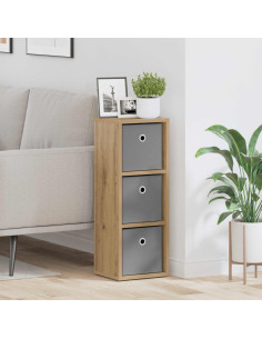 Credenza con cassetto Rovere artigianale 25,5 x 22 x 69,5 cm