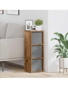 Credenza con cassetto Legno vecchio 25,5 x 22 x 69,5 cm