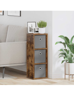 Credenza con cassetto Rovere fumé 25,5 x 22 x 69,5 cm