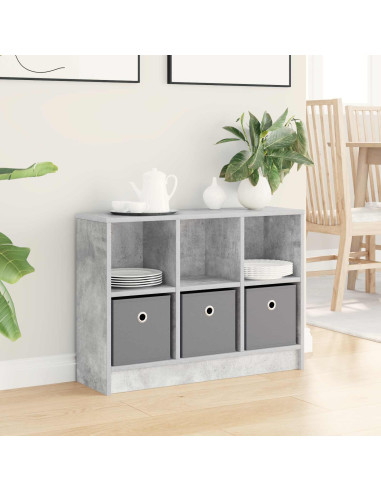 Credenza con cassetto Grigio cemento 73,5 x 22,5 x 53,5 cm