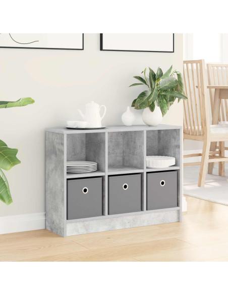 Credenza con cassetto Grigio cemento 73,5 x 22,5 x 53,5 cm