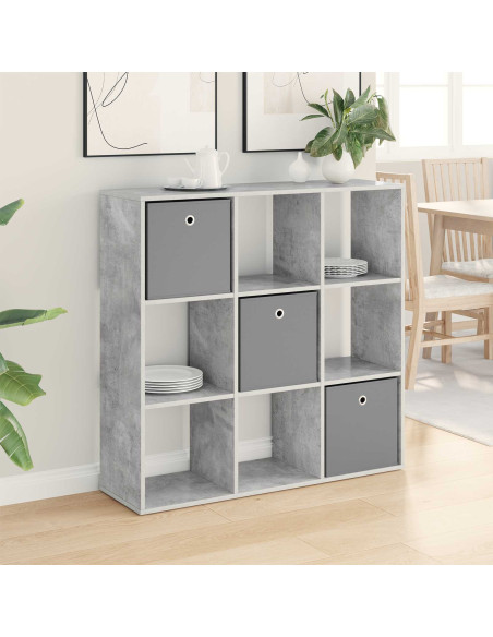 Credenza con cassetto Grigio cemento 102 x 31 x 99,5 cm