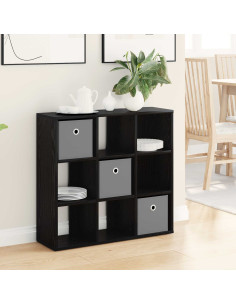 Credenza con cassetto Rovere Nero 73,5 x 24 x 69,5 cm