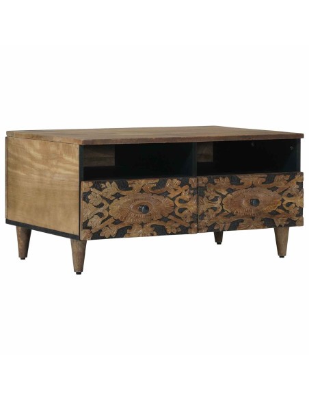 Tavolino da salotto con cassetto Marrone 80 x 54 x 40 cm