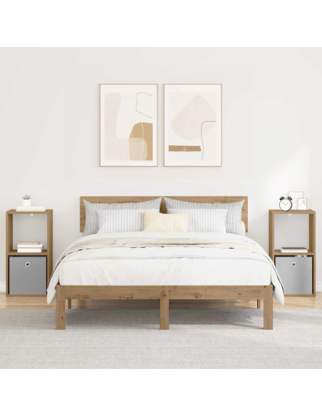 Comodino 2 pcs Rovere artigianale 35 x 32 x 68,5 cm