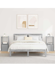 Comodino con cassetto 2 pcs Grigio Sonoma 35 x 32 x 68,5 cm