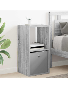 Comodino Grigio Sonoma 35 x 32 x 68,5 cm Legno multistrato