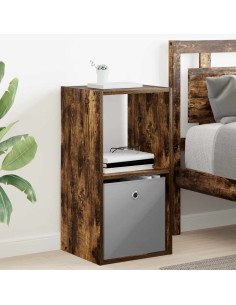 Comodino Rovere fumé 35 x 32 x 68,5 cm Legno multistrato