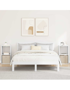 Comodino 2 pcs Bianco 35 x 32 x 68,5 cm Legno multistrato