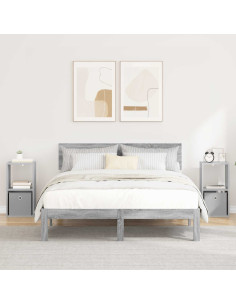 Comodino con cassetto 2 pcs Grigio Sonoma 30,5 x 27 x 59,5 cm