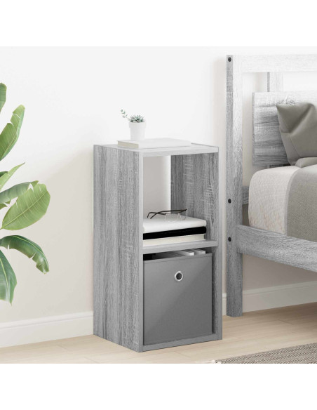 Comodino Grigio Sonoma 30,5 x 27 x 59,5 cm Legno multistrato